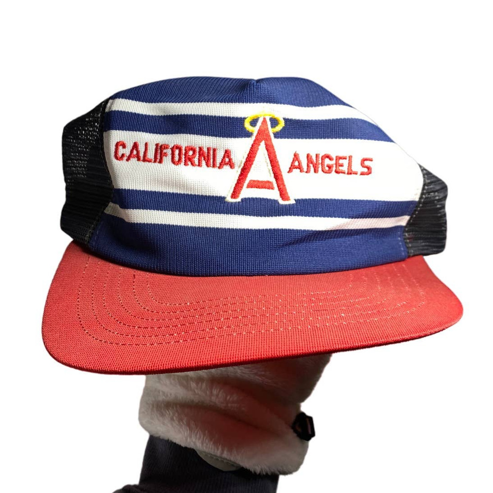 Vintage California Angels Hats Trucker Atlas